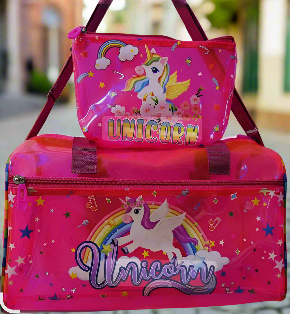 Jelly Duffle Bag With Pouch